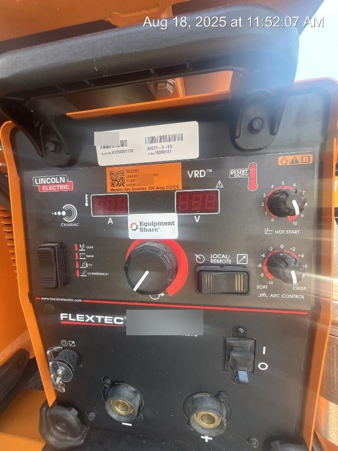2025 LINCOLN ELECTRIC FLEXTEC 350X