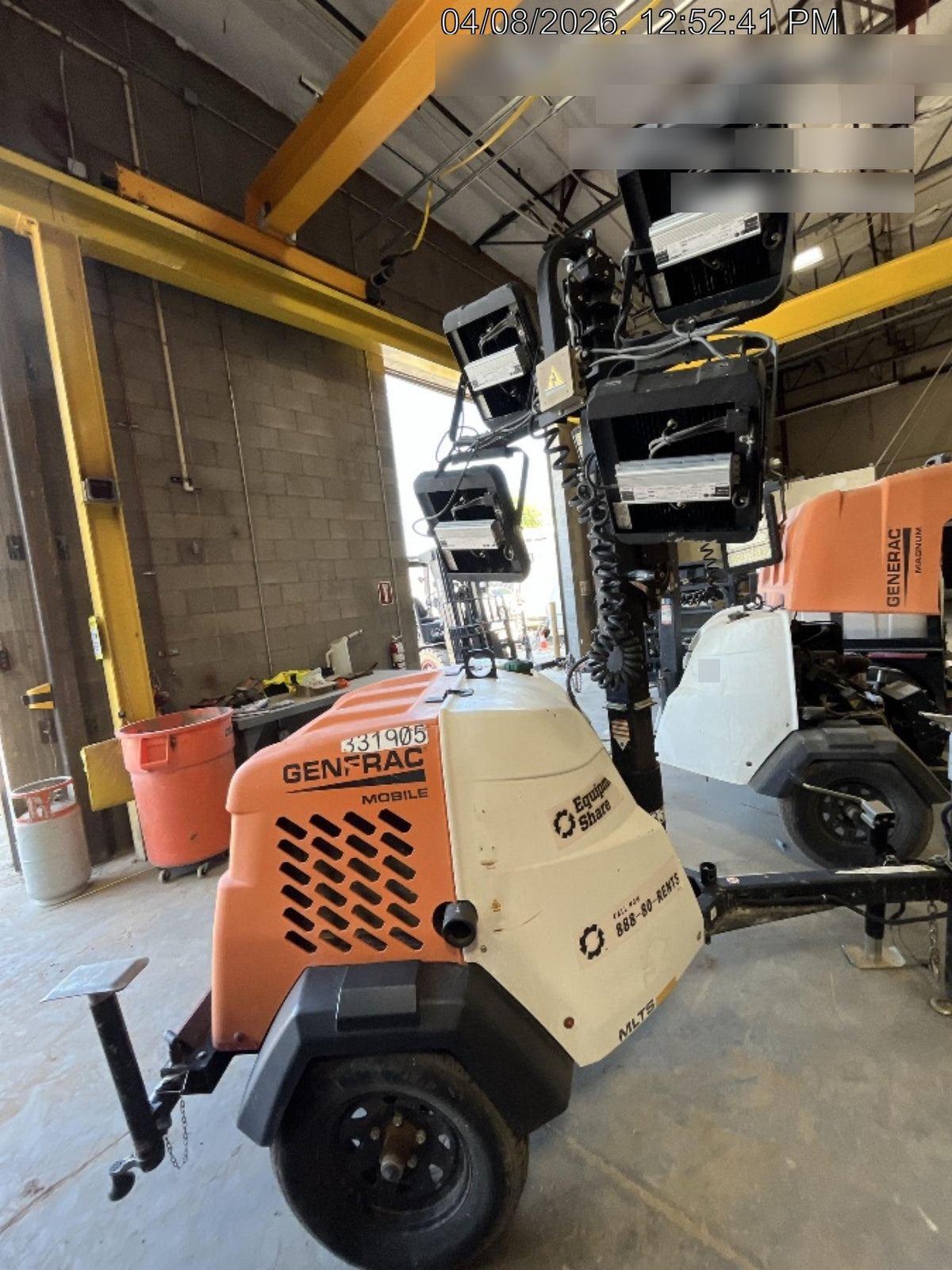 2023 Generac MLT2 Diesel, Flex Switch 120V Input, Powerzone Controller, (4) 320W LED Lights, 4kW Generator, 39.9 Gal Fuel Tank, 2" Ball, T3