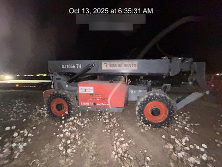 2018 Skyjack SJ1056 TH Skyjack 1056 TH Telehandler w/Open ROPS, Work Lights/Beacon, Solid Tires, 60" Carriage and Forks