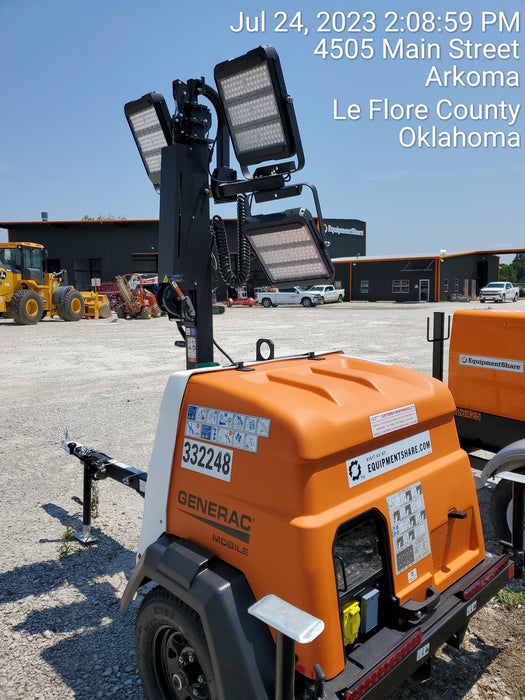 2023 Generac MLT2 Diesel, Flex Switch 120V Input, Powerzone Controller, (4) 320W LED Lights, 4kW Generator, 39.9 Gal Fuel Tank, 2" Ball, T3