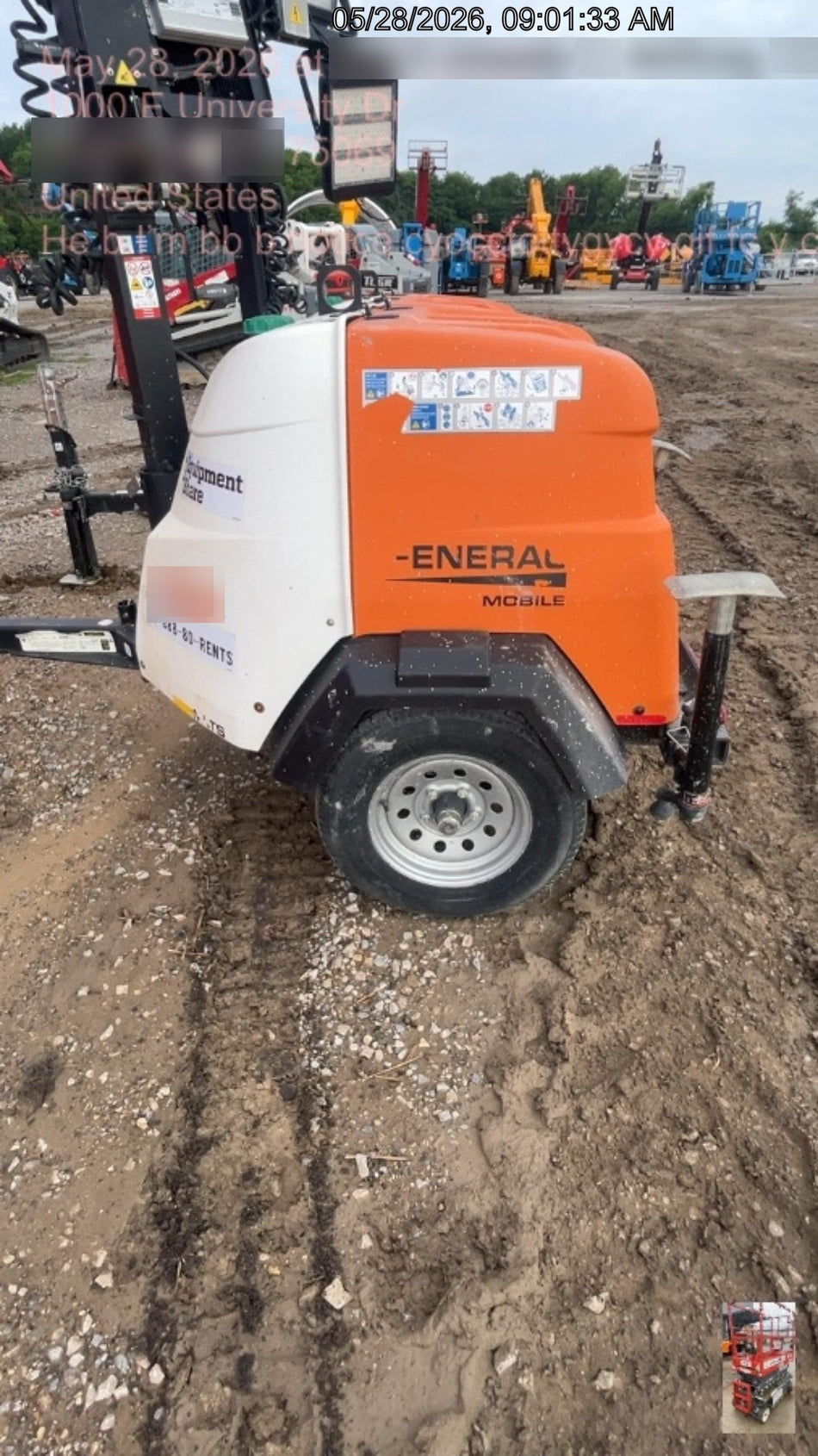 2024 Generac MLT2 Diesel, Flex Switch 120V Input, Powerzone Controller, 
(4) 320W LED Lights, 4kW Generator, 39.9 Gal Fuel Tank, 2" Ball, T3