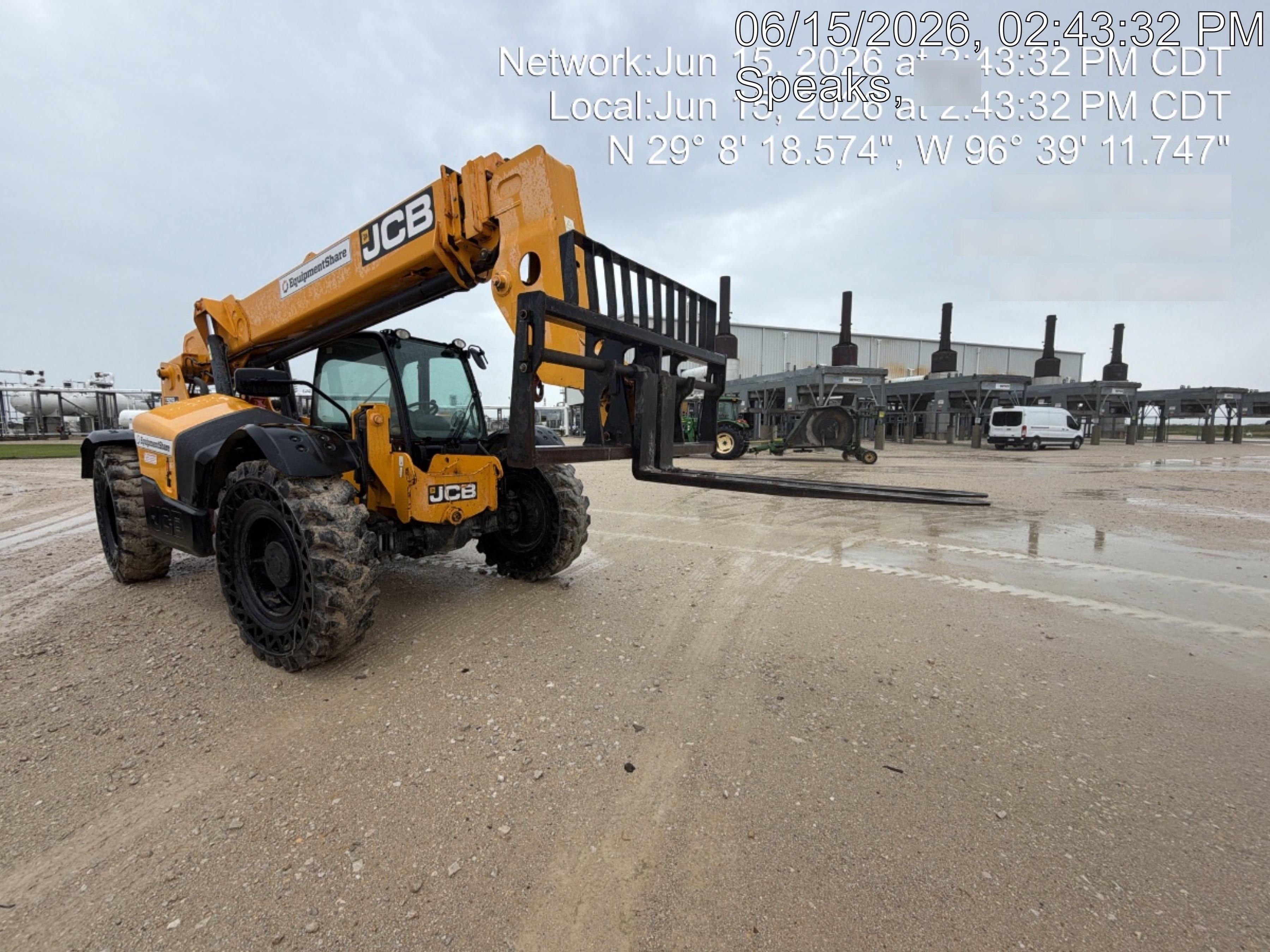 2020 JCB 509-42 Cab/Heat/Air, Solid Tires, Work Lights, Beacon, Aux Hydraulics, Back up Alarm, Lifting Eye, ES Decals