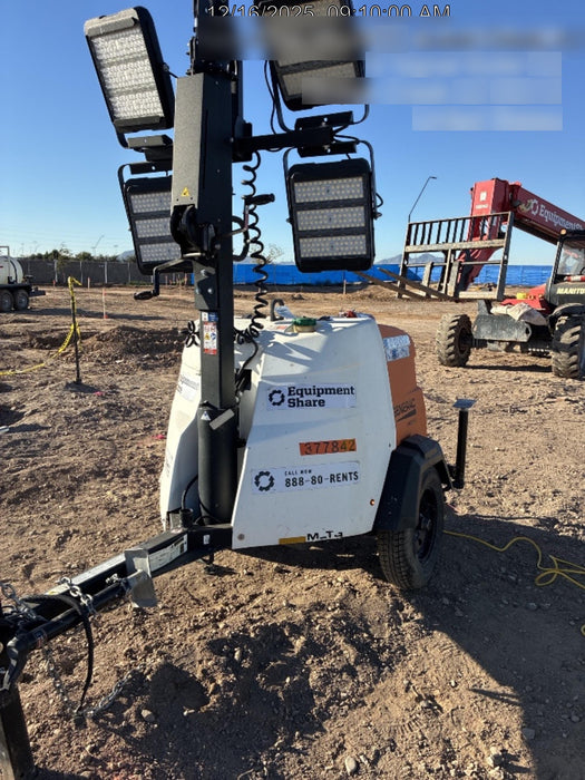 2023 Generac MLT2 Diesel, Flex Switch 120V Input, Powerzone Controller, 
(4) 320W LED Lights, 4kW Generator, 39.9 Gal Fuel Tank, 2" Ball, T3