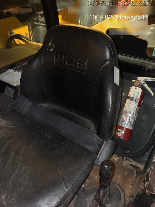 2019 JCB 510-56 Open ROPS, 74 HP, Solid Tires, Worklights, Beacon, Aux Hydraulics, Lifting Eye w/60" Carriage/60" Forks