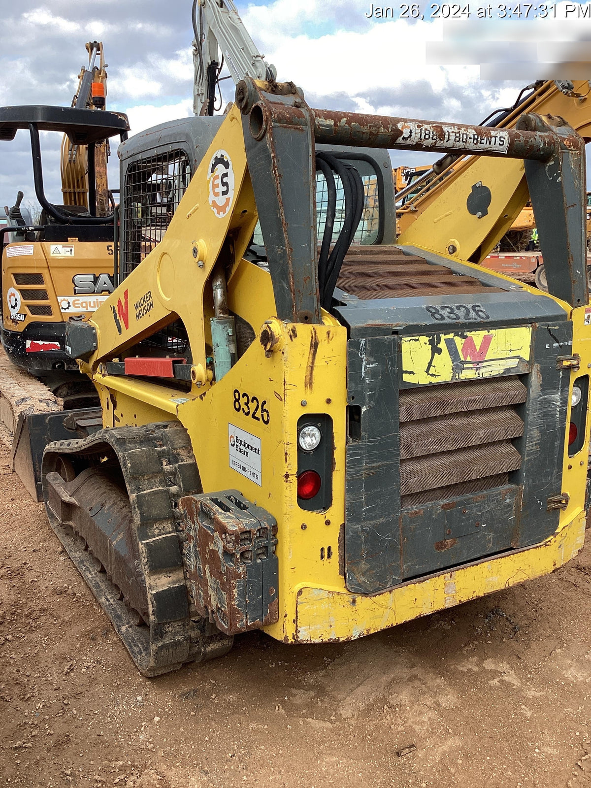 2018 Wacker Neuson ST31 Wacker Neuson ST31 w/Canopy, Selectable EH Controls, Counter weight, Foot Throttle, Bucket Leveling, 75" Smooth Bucket, Pallet Forks