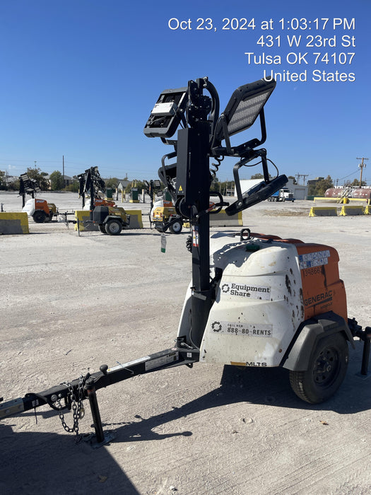 2024 Generac MLT2 Diesel, Flex Switch 120V Input, Powerzone Controller, 
(4) 320W LED Lights, 4kW Generator, 39.9 Gal Fuel Tank, 2" Ball, T3