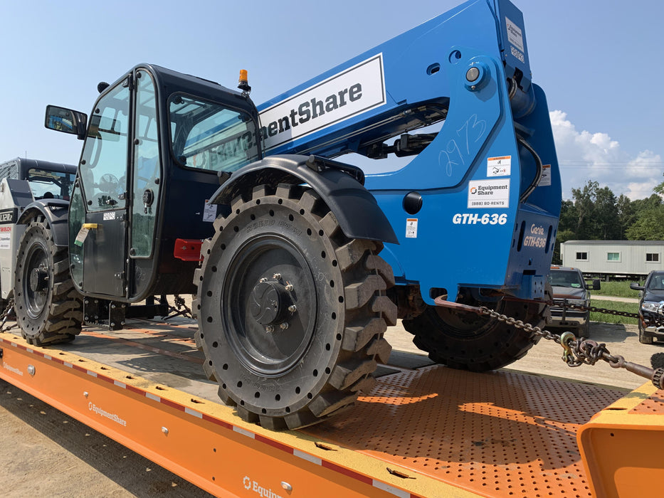 2020 Genie GTH-636 Cab/Heat/Air, Solid Tires, Work Lights, Beacon, Aux Hydraulics, Back up Alarm