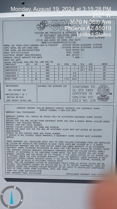 2024 CAPS PCHH-150TC-0NN0NN-5E5-0-PG2CEUP