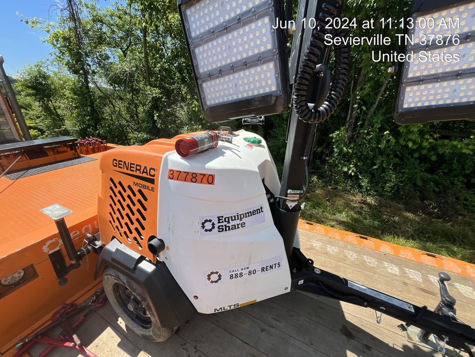 2023 Generac MLT2 Diesel, Flex Switch 120V Input, Powerzone Controller, 
(4) 320W LED Lights, 4kW Generator, 39.9 Gal Fuel Tank, 2" Ball, T3