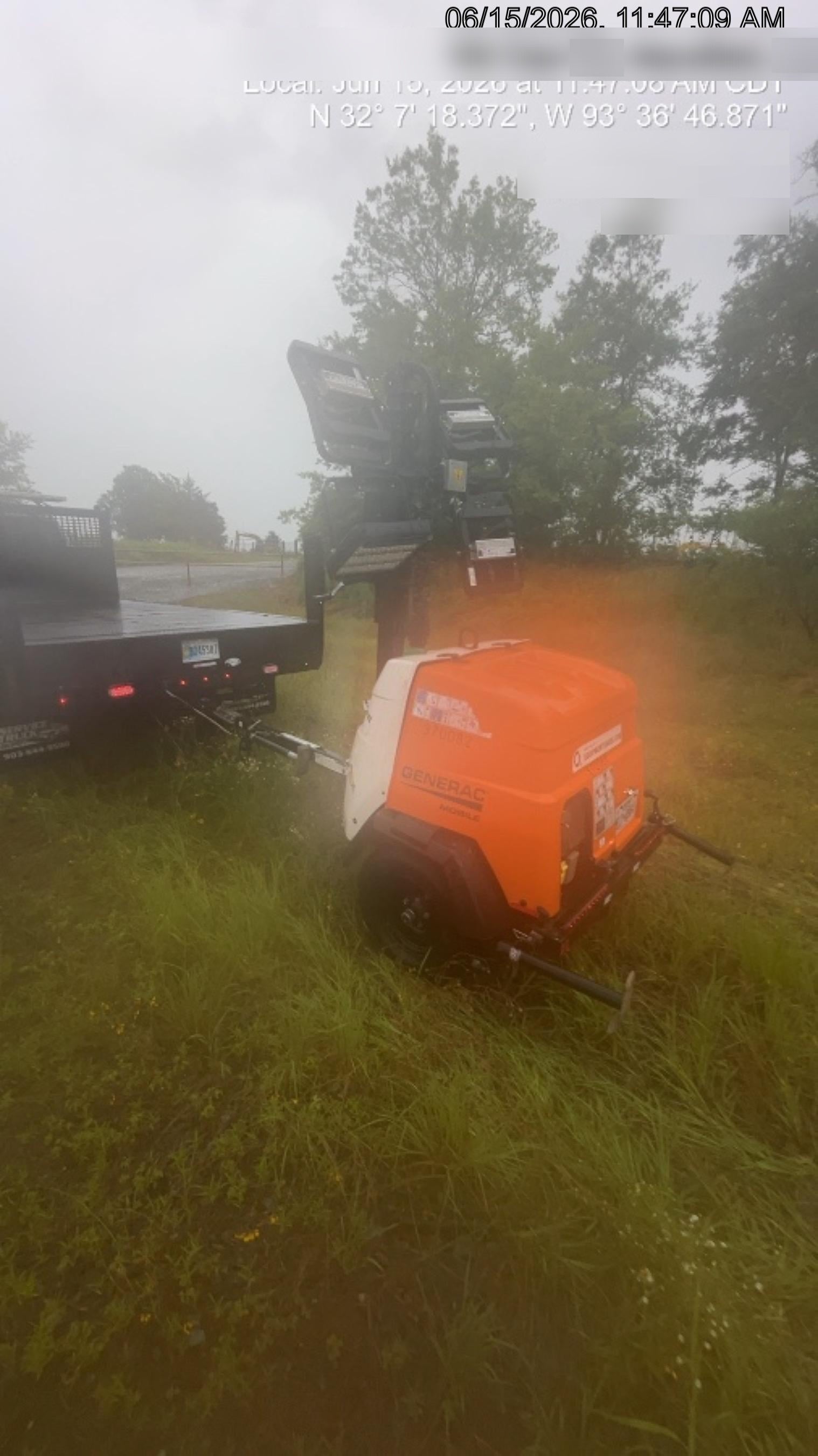 2023 Generac MLT2 Diesel, Flex Switch 120V Input, Powerzone Controller, 
(4) 320W LED Lights, 4kW Generator, 39.9 Gal Fuel Tank, 2" Ball, T3