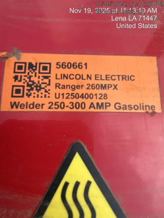 2025 LINCOLN ELECTRIC Ranger 260MPX