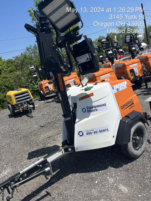 2023 Generac MLT2 Diesel, Flex Switch 120V Input, Powerzone Controller, 
(4) 320W LED Lights, 4kW Generator, 39.9 Gal Fuel Tank, 2" Ball, T3