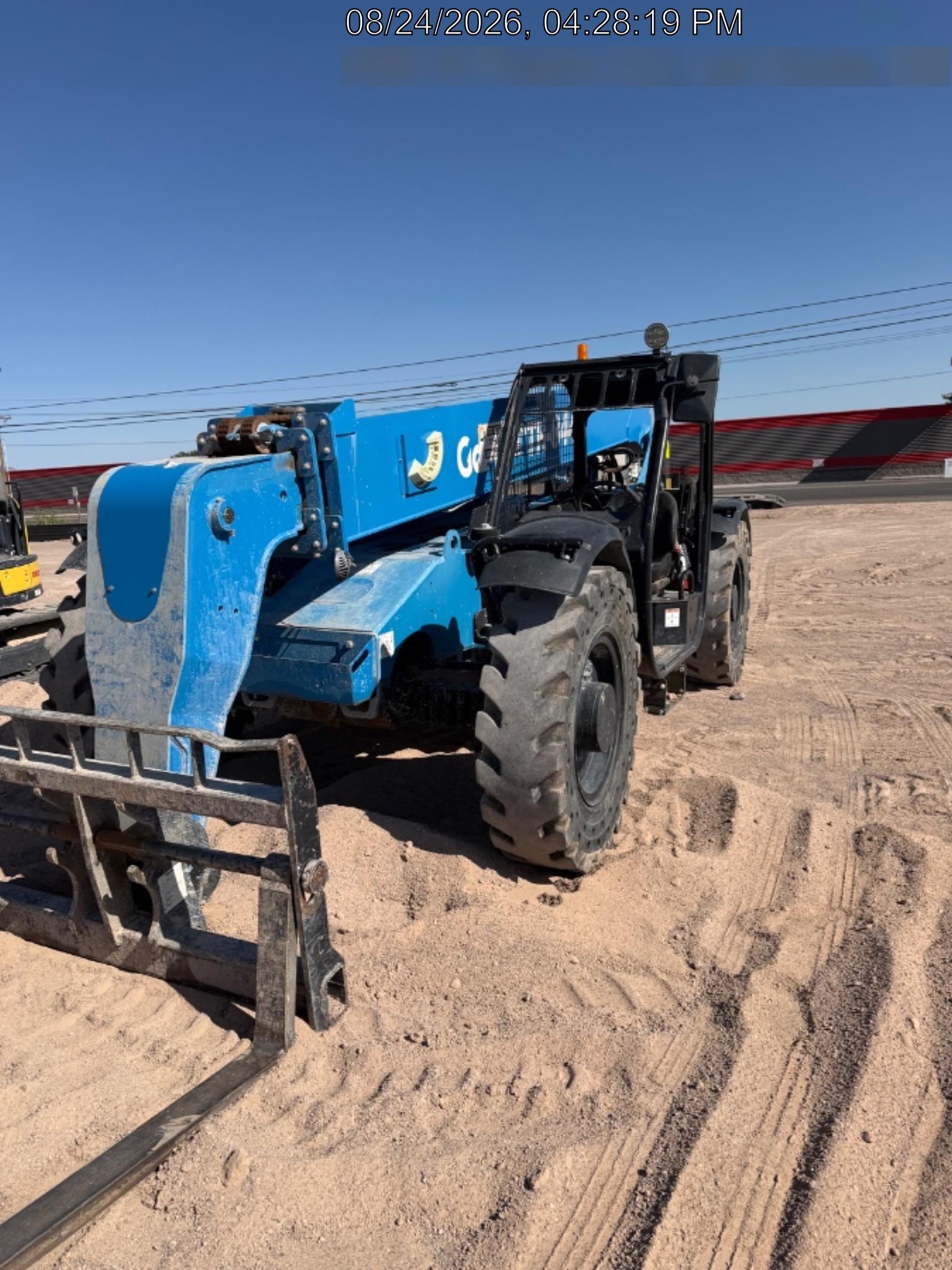 2018 Genie GTH-844 Genie GTH-844 w/ROPS, Work Lights, Solid Tires, RH Cab Mesh, Beacon, 60" Carriage and Forks