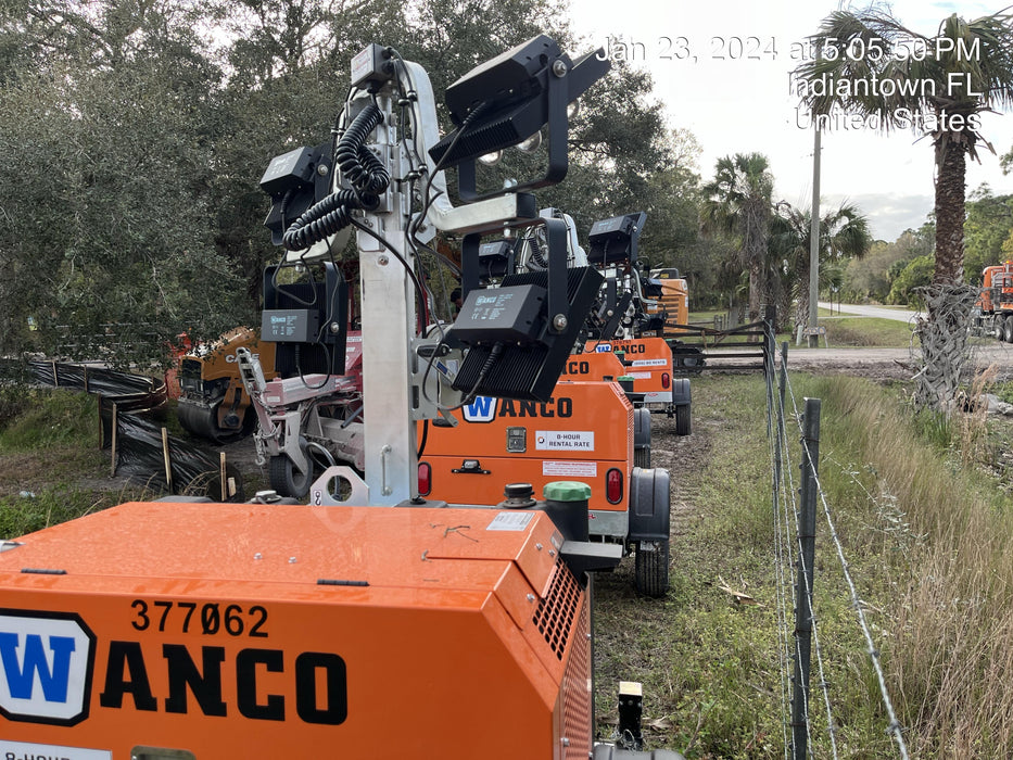 2023 Wanco WLTT-4MM4K Diesel, Deep Sea Controller, Shore Power Plug, Auto Start, (4) 350W LED Floodlights, 4kW Generator, 60 Gal Fuel Tank, 2" Ball, T3