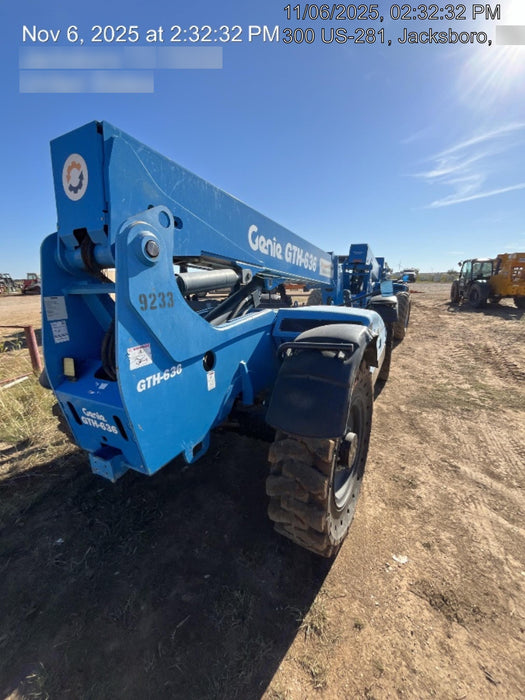 2018 Genie GTH-636 Genie GTH-636 w/Open ROPS, Solid Tires, Work Light/Beacon, 48" Carriage and Forks