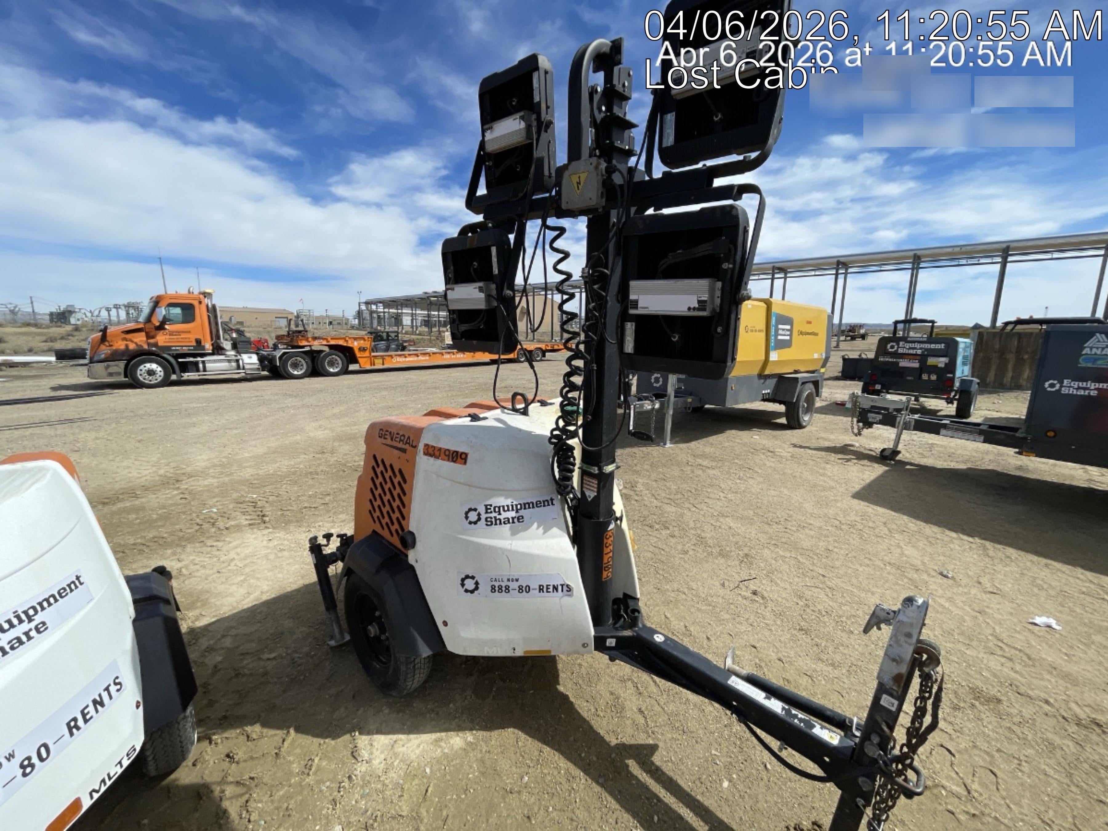 2023 Generac MLT2 Diesel, Flex Switch 120V Input, Powerzone Controller, (4) 320W LED Lights, 4kW Generator, 39.9 Gal Fuel Tank, 2" Ball, T3