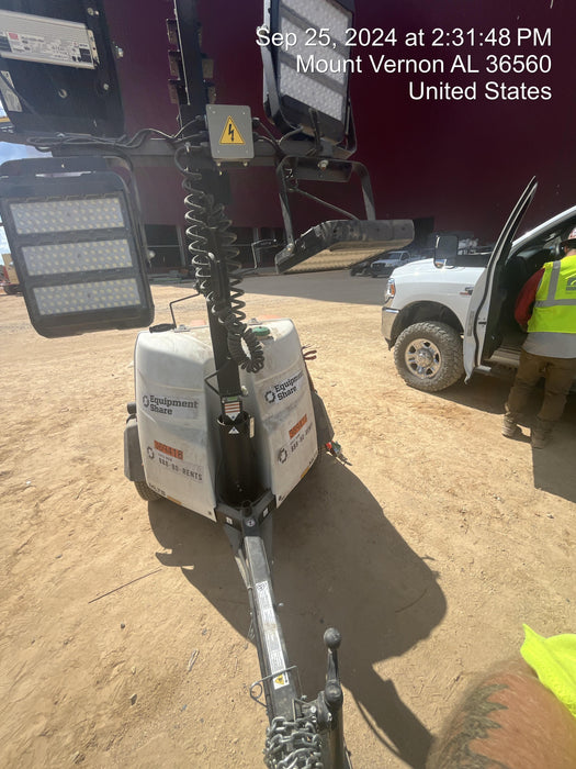 2023 Generac MLT2 Diesel, Flex Switch 120V Input, Powerzone Controller, 
(4) 320W LED Lights, 4kW Generator, 39.9 Gal Fuel Tank, 2" Ball, T3