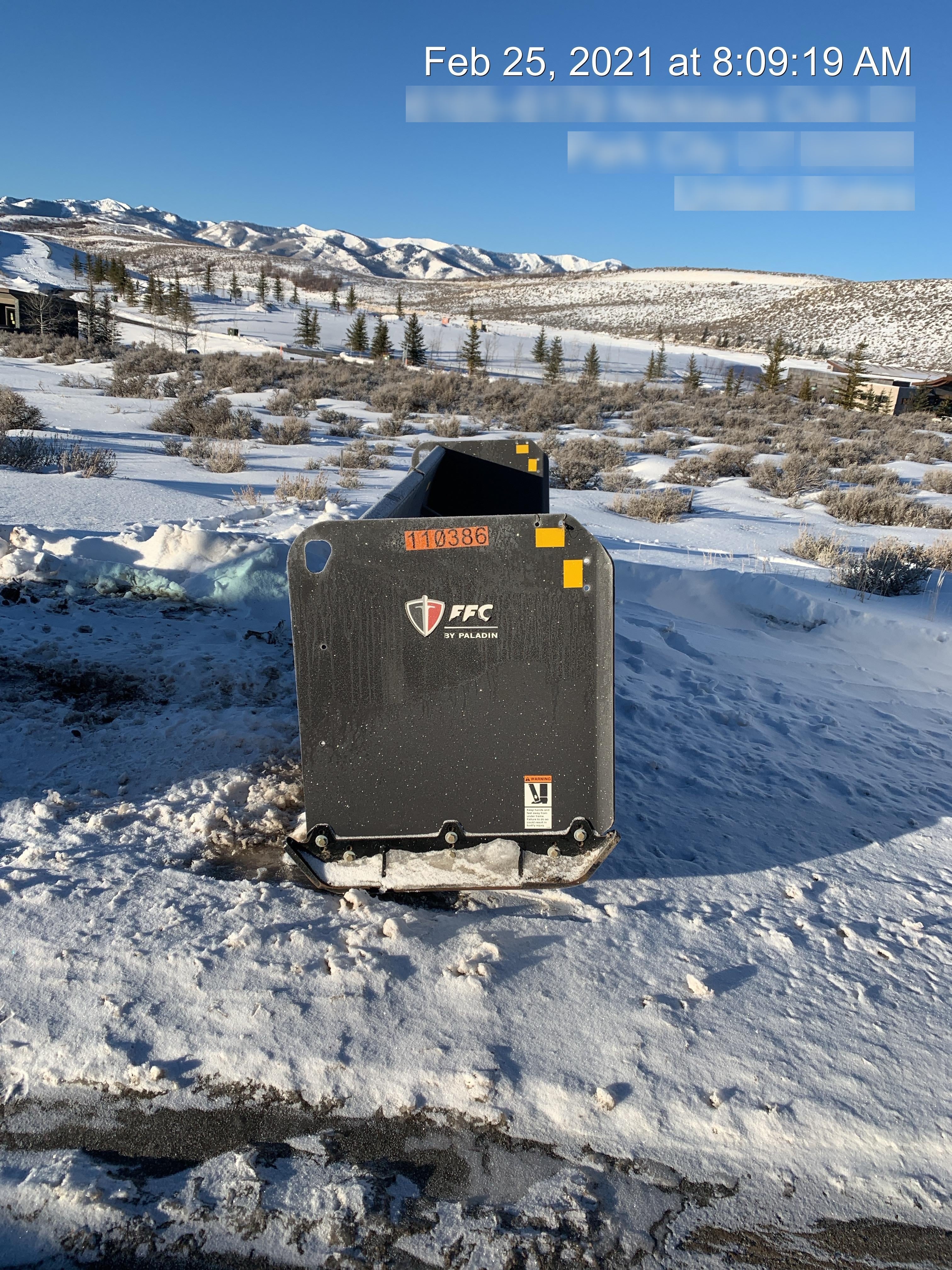 2015 PALADIN 23344-0022 Snow Pusher