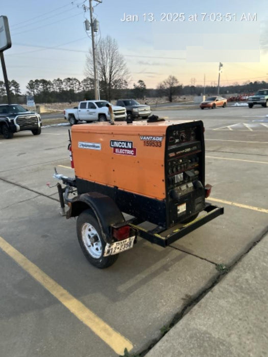 2021 Lincoln Electric Vantage 322 Vantage 322 Ready Pak 3 w/ Decals, ORANGE (includes trailer, cable rack, fender light kit) NO Telematics