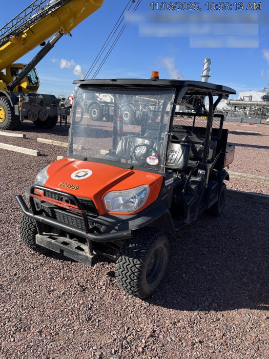 2022 Kubota RTV-X1140W-H Plastic Canopy, Windshield Acrylic Clear, LED Strobe Light, Wire Harness Kit, Back up Alarm