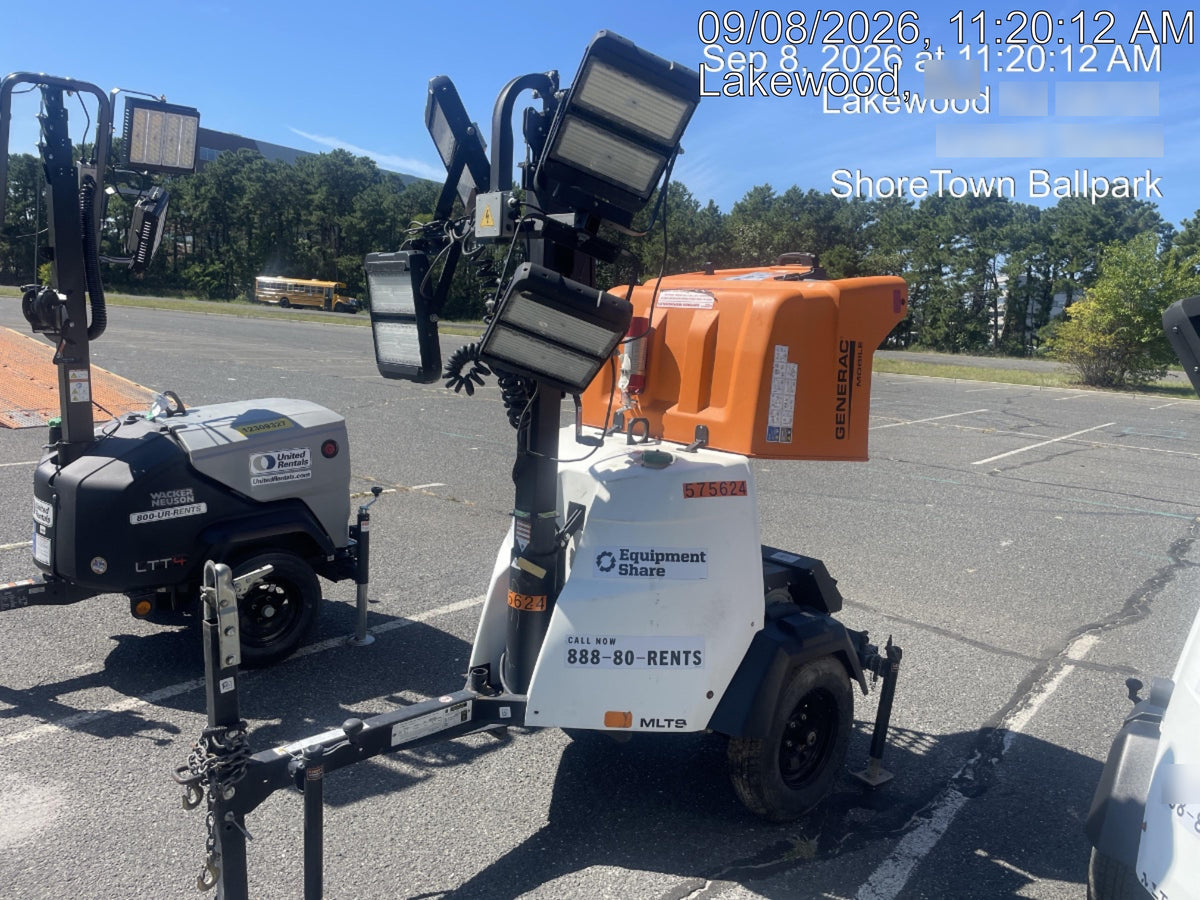 2023 Generac MLT2 Diesel, Flex Switch 120V Input, Powerzone Controller, (4) 320W LED Lights, 4kW Generator, 39.9 Gal Fuel Tank, 2" Ball, T3