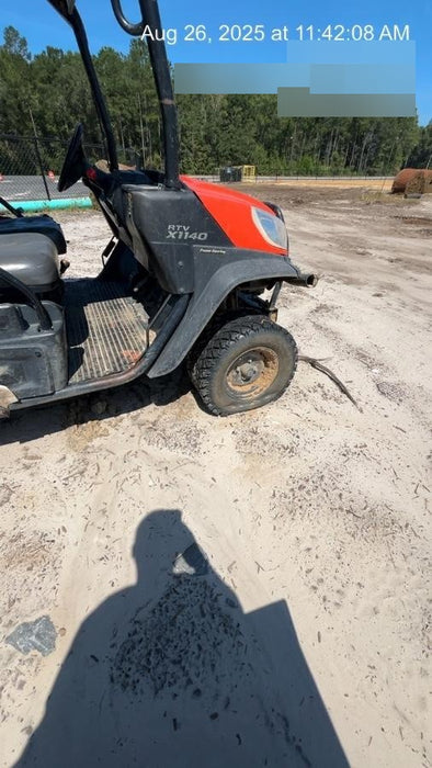 2022 Kubota RTV-X1140W-H Plastic Canopy, Windshield Acrylic Clear, LED Strobe Light, Wire Harness Kit, Back up Alarm