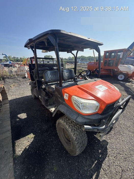 Kubota RTV-X1140W-H 4WD utility cart -LED strobe -Windshield tempered glass -Plastic canopy -Wire harness kit -Backup alarm