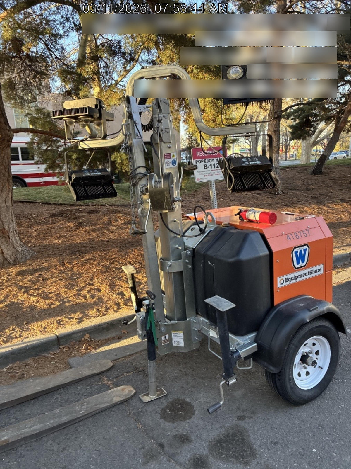 2024 Wanco WLTT-4MM4K Diesel, Deep Sea Controller, Shore Power Plug, Auto Start, (4) 350W LED Floodlights, 4kW Generator, 60 Gal Fuel Tank, 2" Ball, T3