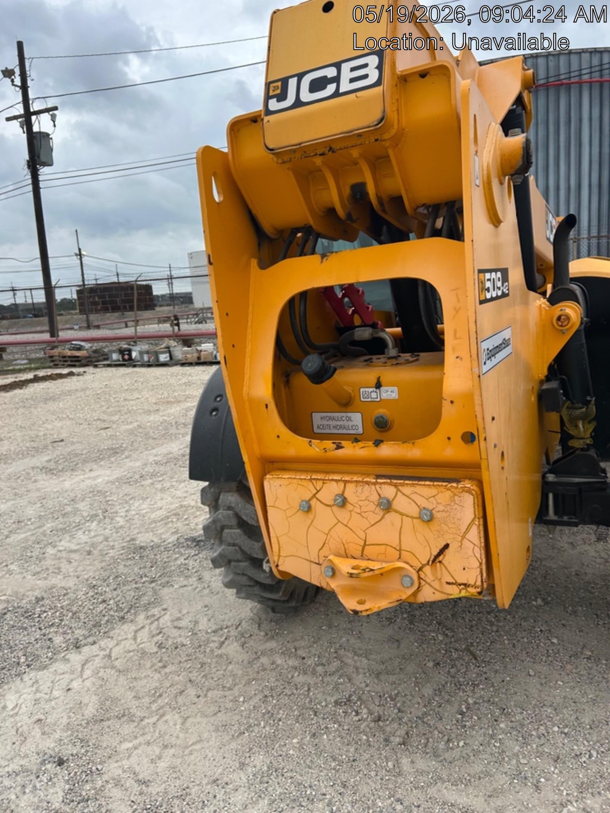 2020 JCB 509-42 Cab/Heat/Air, Solid Tires, Work Lights, Beacon, Aux Hydraulics, Back up Alarm, Lifting Eye, ES Decals