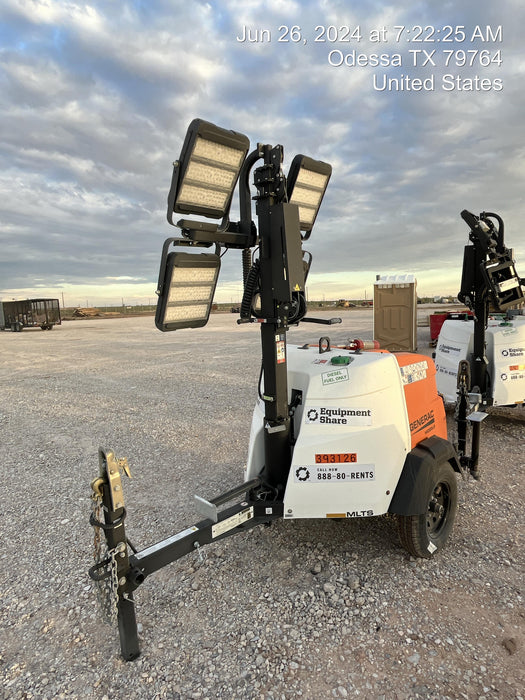 2024 Generac MLT2 Diesel, Flex Switch 120V Input, Powerzone Controller, 
(4) 320W LED Lights, 4kW Generator, 39.9 Gal Fuel Tank, 2" Ball, T3