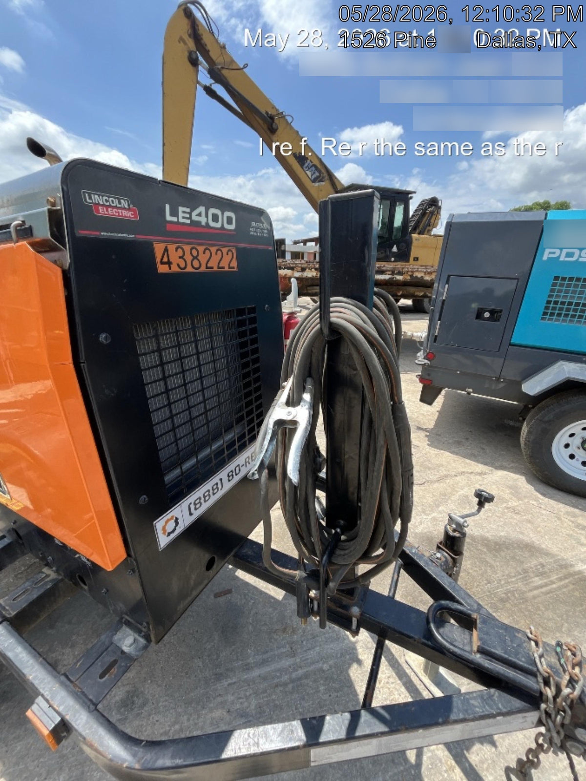 2024 Lincoln Electric LE400 Kubota V1505, Trlr, Cable Rack, Light Kit, ES Decals, T3