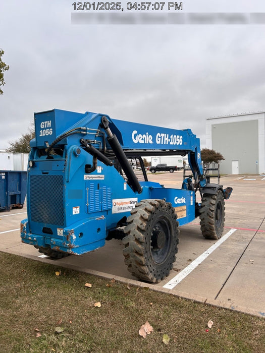 2018 Genie GTH-1056 Genie GTH-1056 w/ROPS, Work Lights, Solid Tires, RH Cab Mesh, Beacon, 60" Carriage and Forks