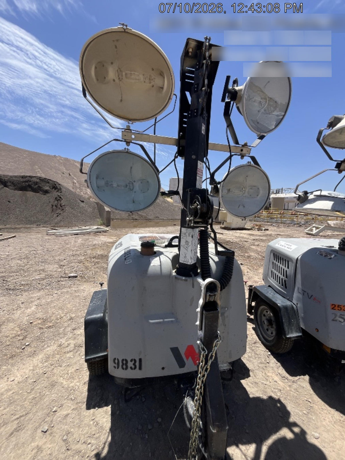 Wacker Neuson LTV6K-MH Wacker Neuson LTV6K Towable Light Tower