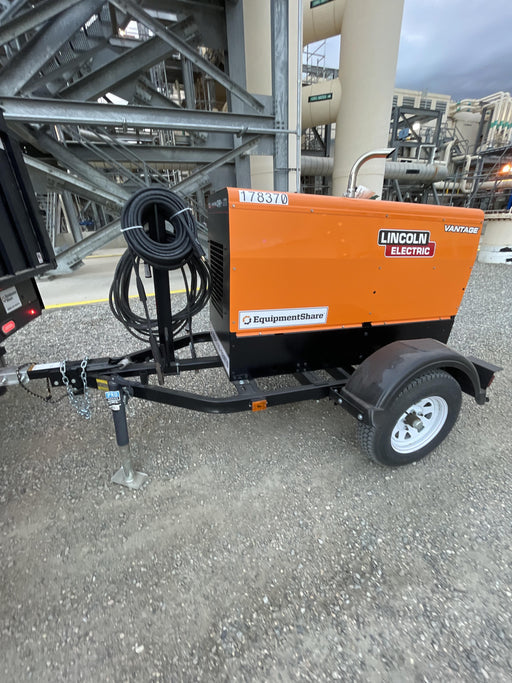 2022 Lincoln Electric Vantage 322 Trlr Mounted, Cable Rack, Light Kit, ES Decals