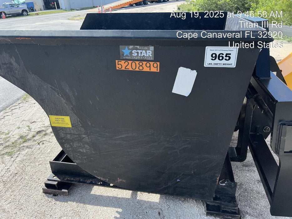 2025 STAR INDUSTRIES M-1820 - Self-Dump Hopper