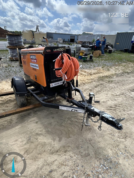 2022 Lincoln Electric LE400 Kubota V1505, Trlr, Cable Rack, Light Kit, ES Decals, T3