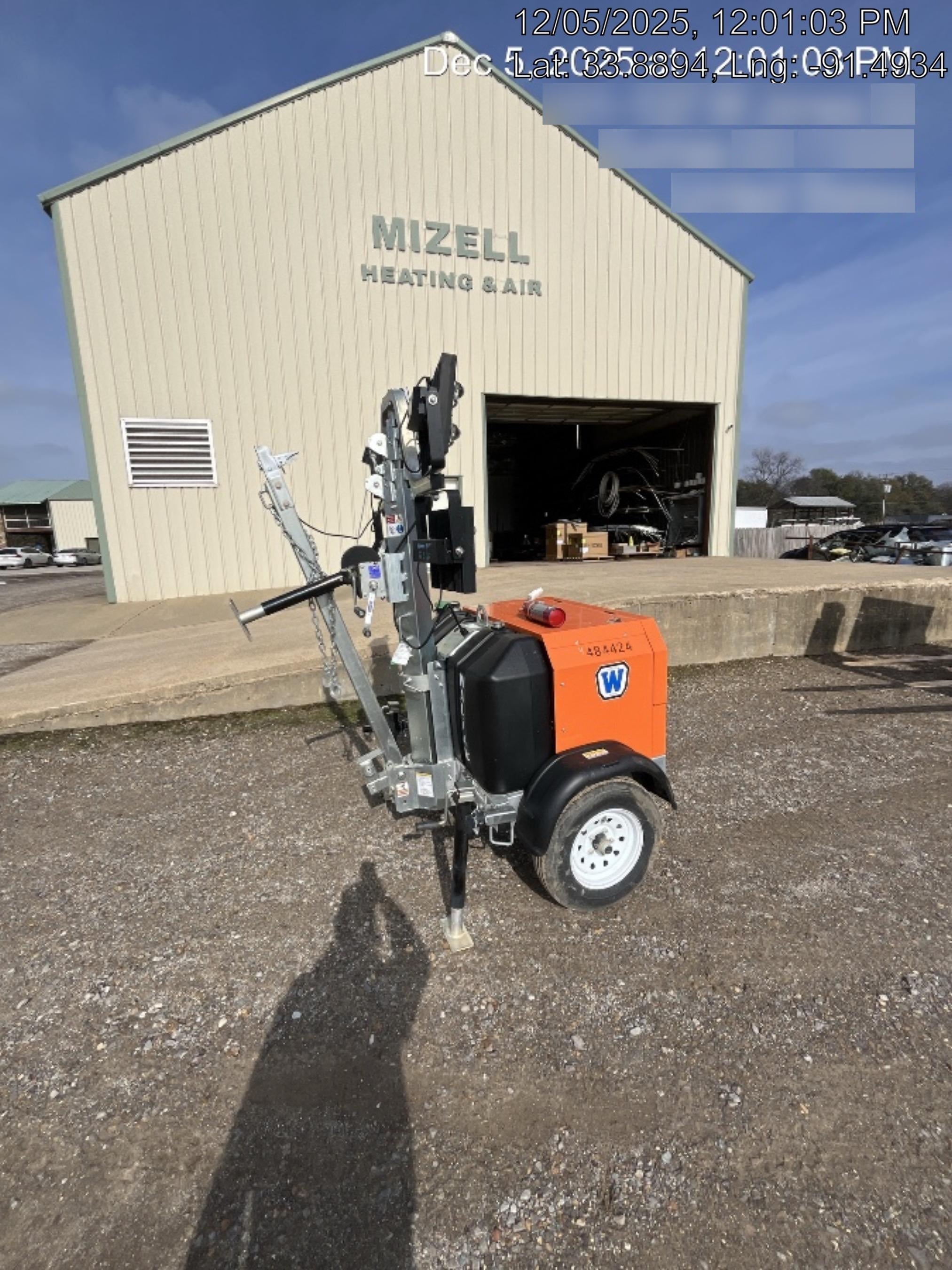 2024 Wanco WLTT-4MM4K Diesel, Mitsubishi L2E, 9.0HP @1800 rpm, Deep Sea Controller, Shore Power Plug, Auto Start, (4) 350W LED Floodlights, 4kW Generator, 60 Gal Fuel Tank, 2" Ball, T3