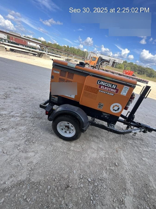 2021 Lincoln Electric Vantage 322 Vantage 322 Ready Pak 3 w/ Decals, ORANGE (includes trailer, cable rack, fender light kit) NO Telematics