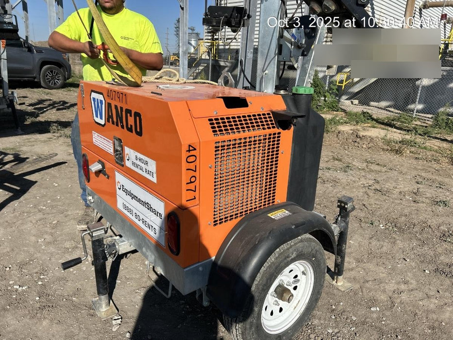 2024 Wanco WLTT-4MM4K Diesel, Deep Sea Controller, Shore Power Plug, Auto Start, (4) 350W LED Floodlights, 4kW Generator, 60 Gal Fuel Tank, 2" Ball, T3