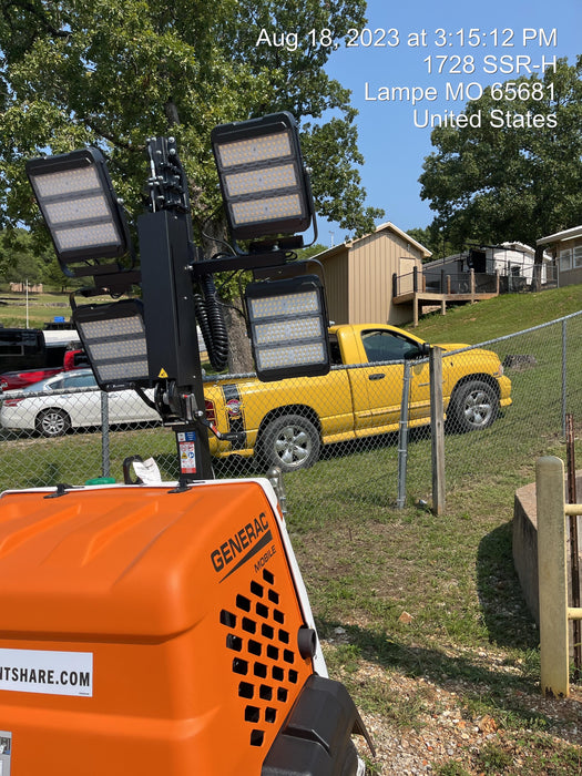 2023 Generac MLT2 Diesel, Flex Switch 120V Input, Powerzone Controller, (4) 320W LED Lights, 4kW Generator, 39.9 Gal Fuel Tank, 2" Ball, T3