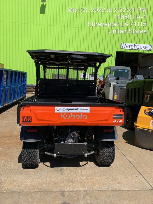 2022 Kubota RTV-X1140W-H Plastic Canopy, Windshield Acrylic Clear, LED Strobe Light, Wire Harness Kit, Back up Alarm