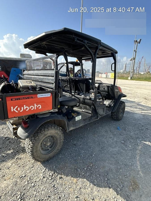 2021 Kubota RTV-X1140W-H Plastic Canopy, Windshield Acrylic Clear, LED Strobe Light, Wire Harness Kit, Back up Alarm