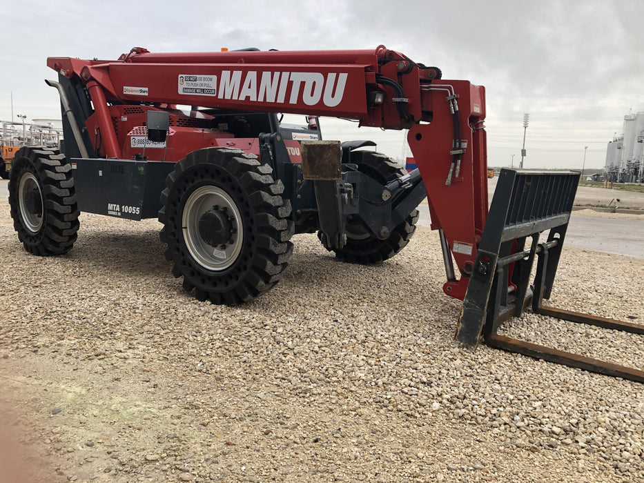 2018 Manitou MTA10055 Manitou MTA10055 - Canopy, Worklights, Beacon, 66" Carriage, 60" Forks, Solid Tires, Aux Hydraulics