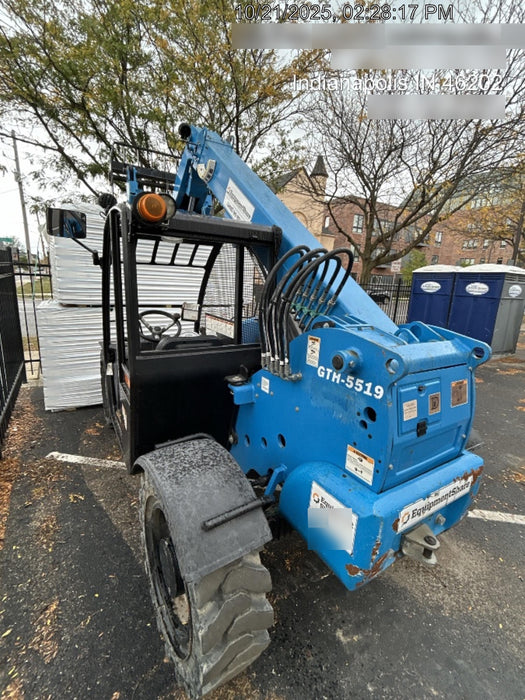 2019 Genie GTH-5519 Canopy, Solid RT Tires, LED Work Lights, Beacon 48" Carriage, 48" Forks