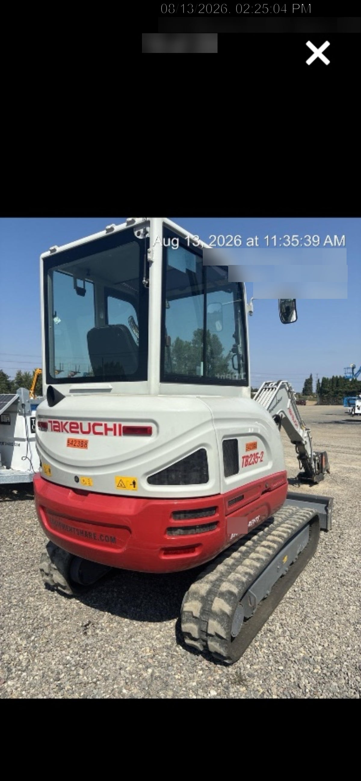 2025 TAKEUCHI TB235-2CR