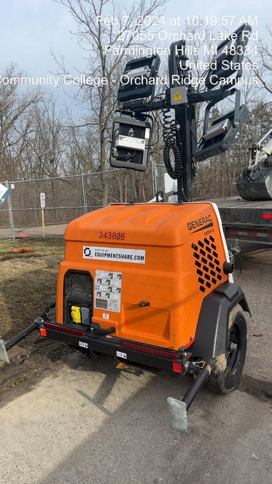 2023 Generac MLT2 Diesel, Flex Switch 120V Input, Powerzone Controller, (4) 320W LED Lights, 4kW Generator, 39.9 Gal Fuel Tank, 2" Ball, T3