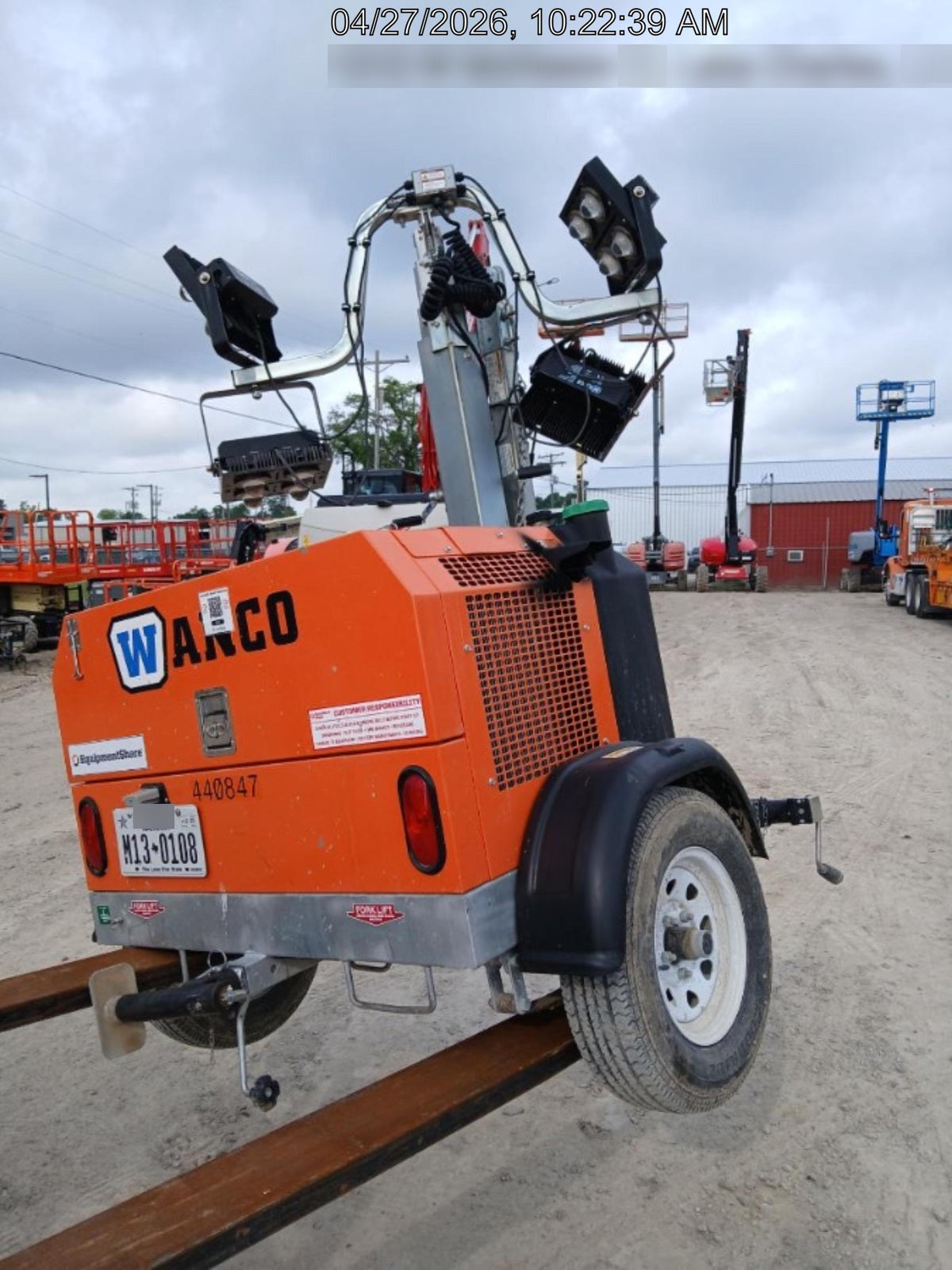 2024 Wanco WLTT-4MM4K Diesel, Deep Sea Controller, Shore Power Plug, Auto Start, (4) 350W LED Floodlights, 4kW Generator, 60 Gal Fuel Tank, 2" Ball, T3