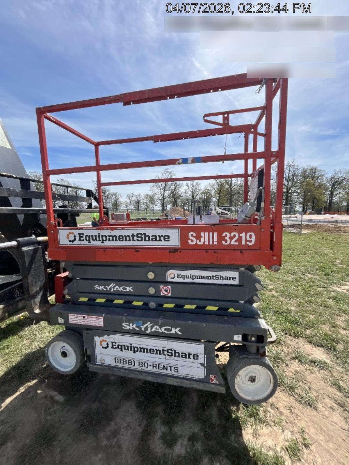 2019 Skyjack SJIII-3219 Standard Options, Trojan Batteries