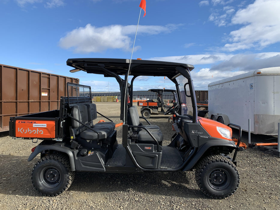 2022 Kubota RTV-X1140W-H Plastic Canopy, Windshield Acrylic Clear, LED Strobe Light, Wire Harness Kit, Back up Alarm