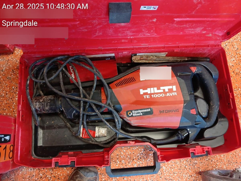 2019 HILTI TE 1000-AVR